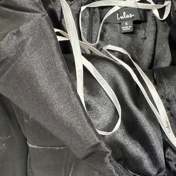 NWT Lulus Own the Spotlight Black Strapless Bubble-Hem Mini Dress - Picture 7 of 8